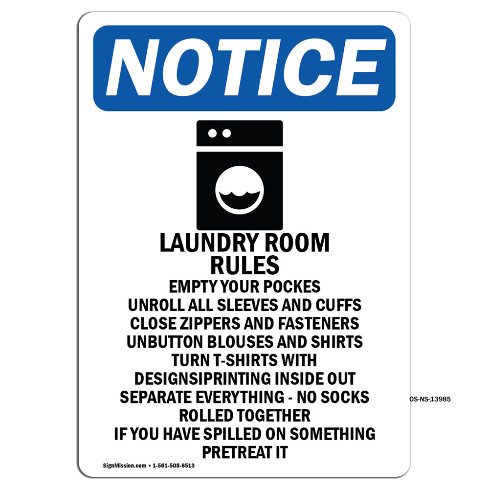 Laundry Rules Empty