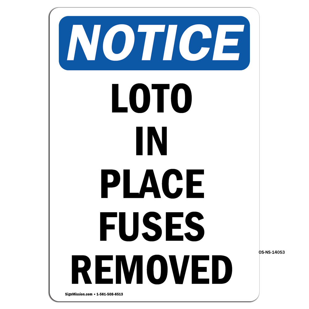 LOTO In Place Fuses Removed