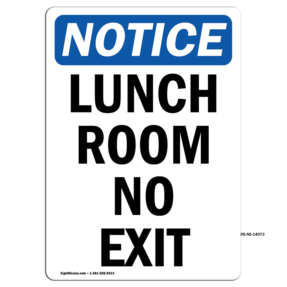 Lunch Room No Exit