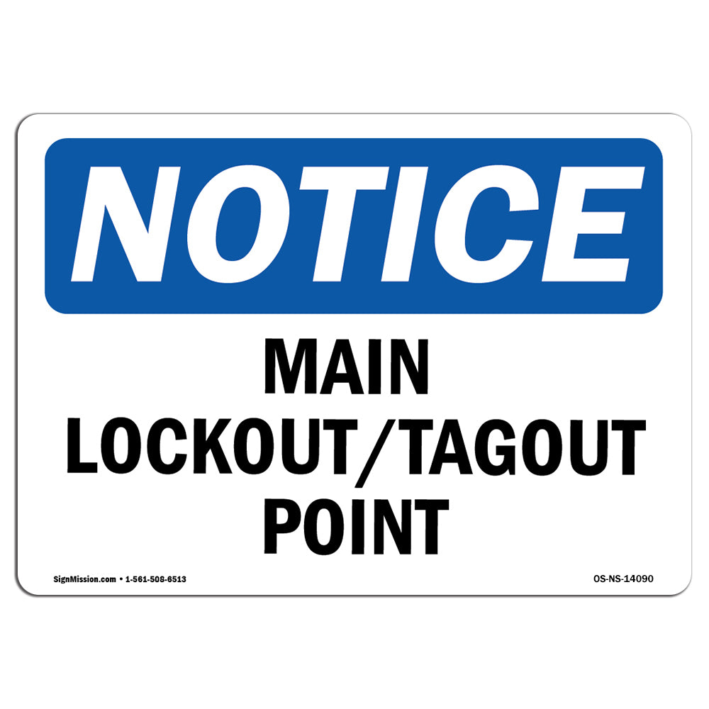 Main Lockout Tagout Point