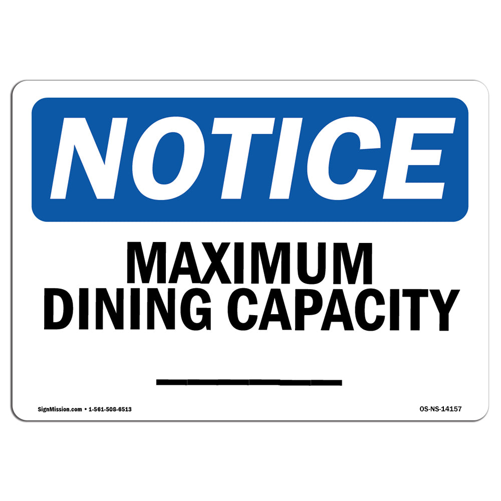 Maximum Dining Capacity ____
