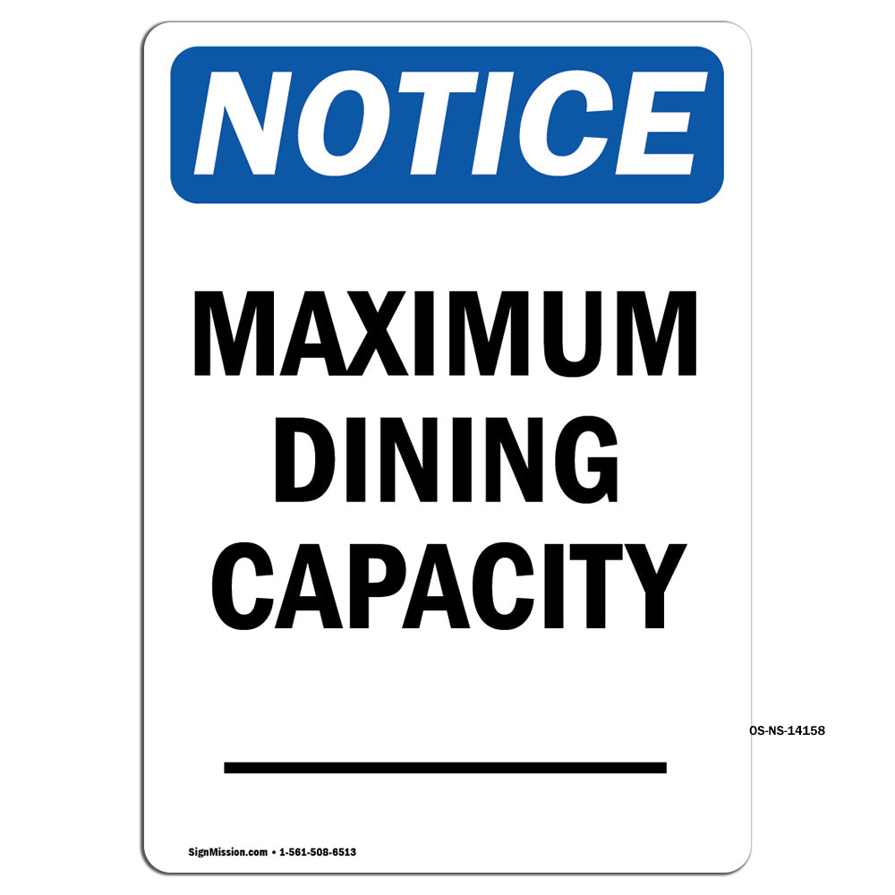 Maximum Dining Capacity ____