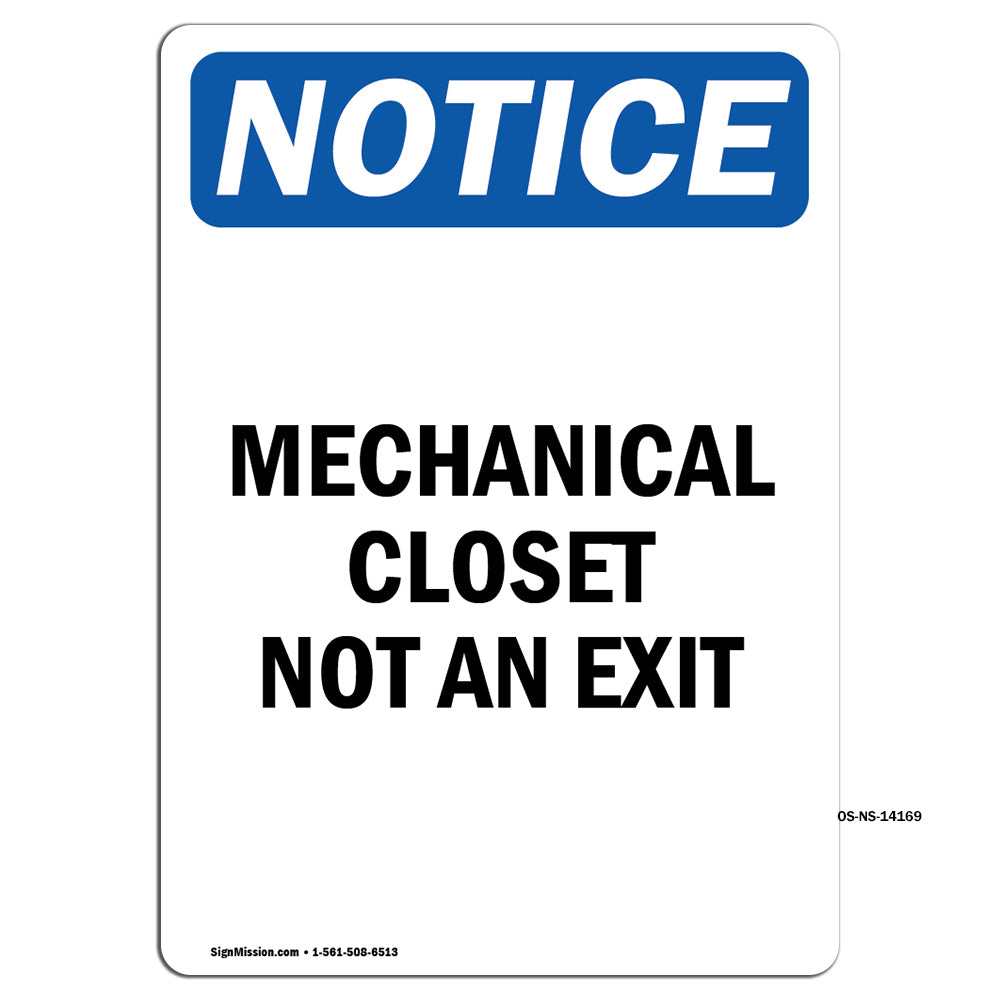 Mechanical Closet Not An Exit