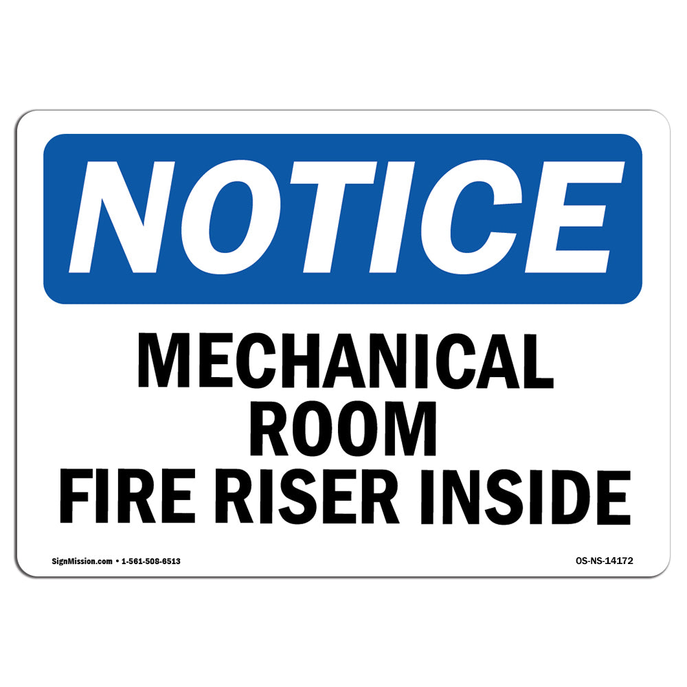 Mechanical Room Fire Riser Inside