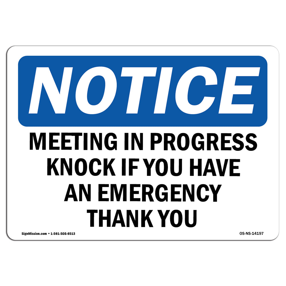 Meeting In Progress Knock If You Have An