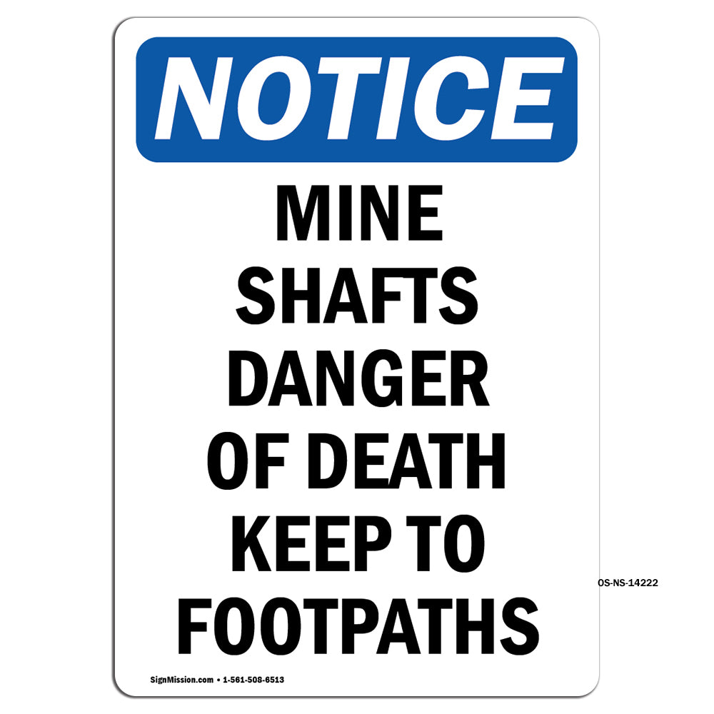Mine Shafts Danger Of Death Keep