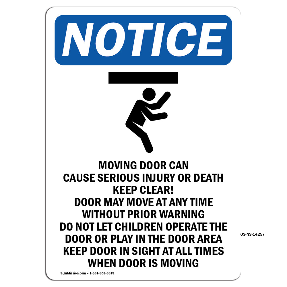 Moving Door Can Cause Serious