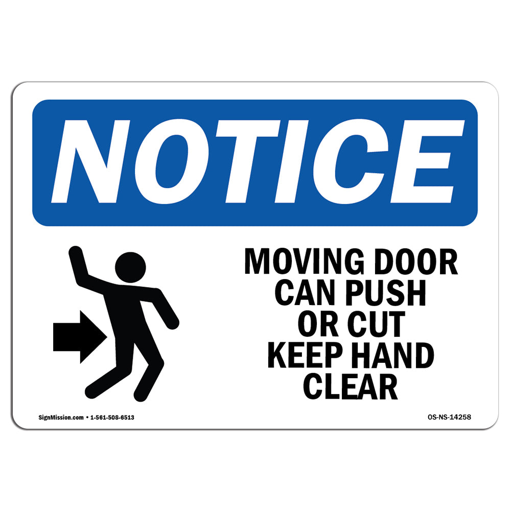 Moving Door Can Crush Or Cut