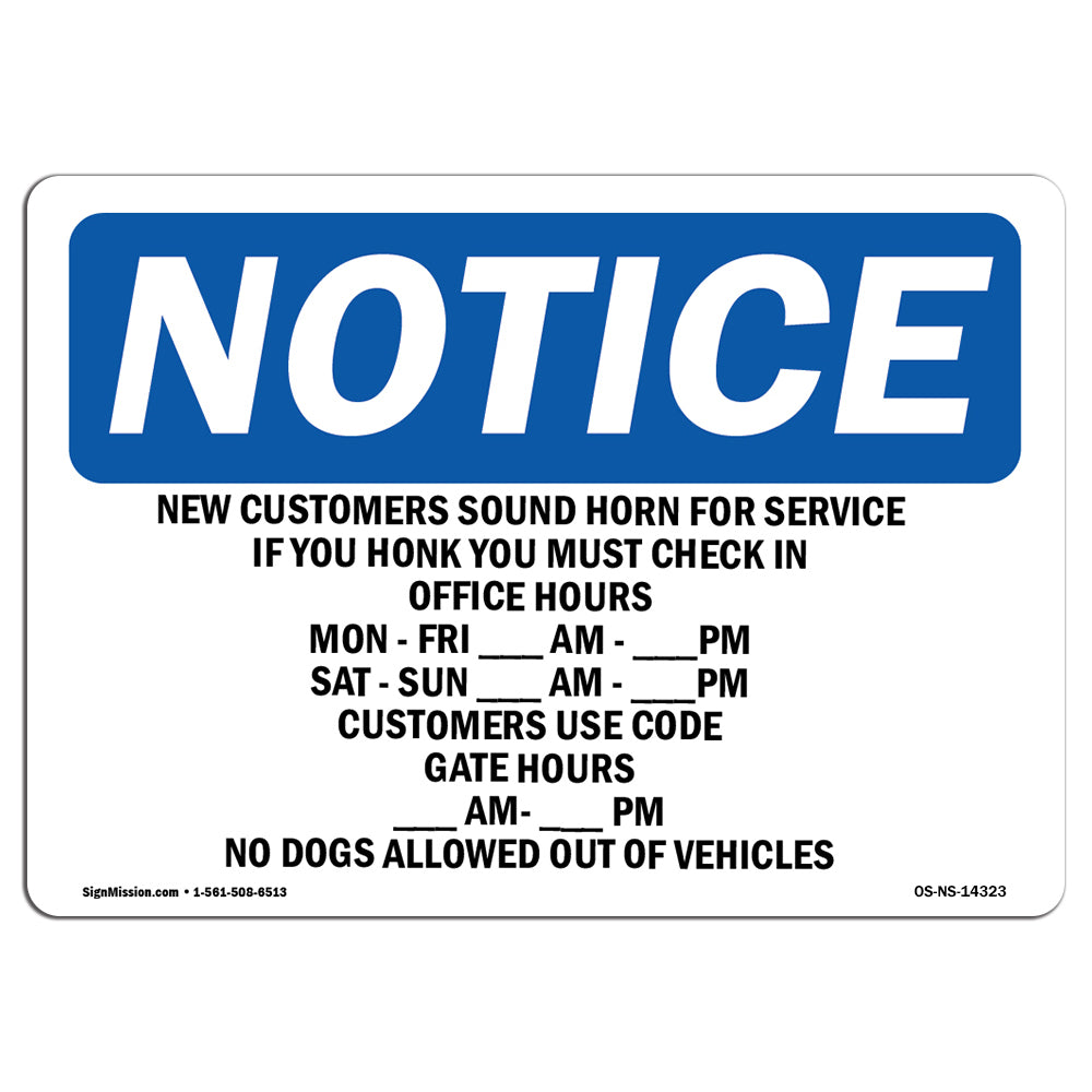 New Customers Sound Horn For Service If