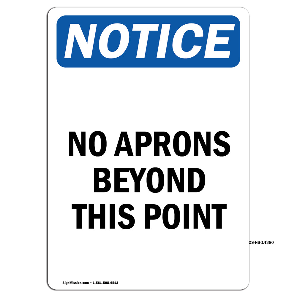 No Aprons Beyond This Point