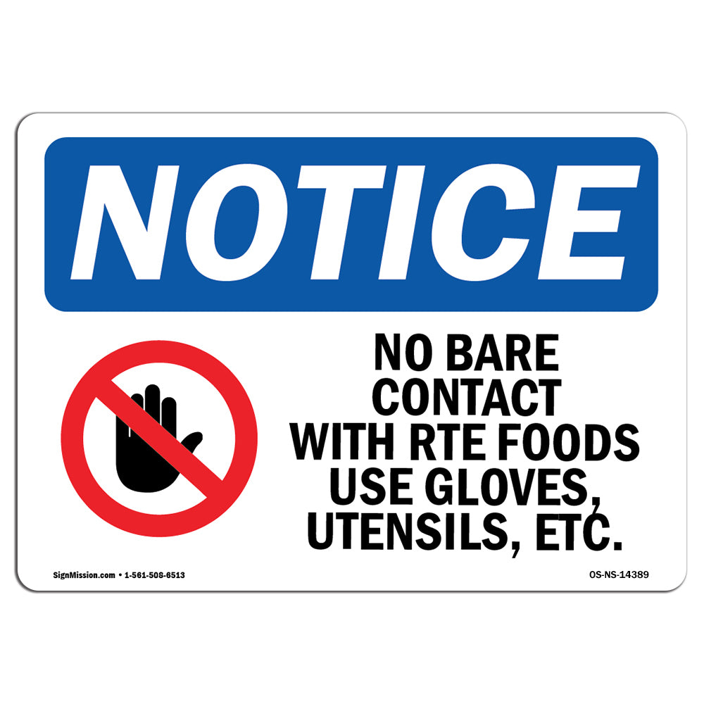 No Bare Contact With Rte Foods