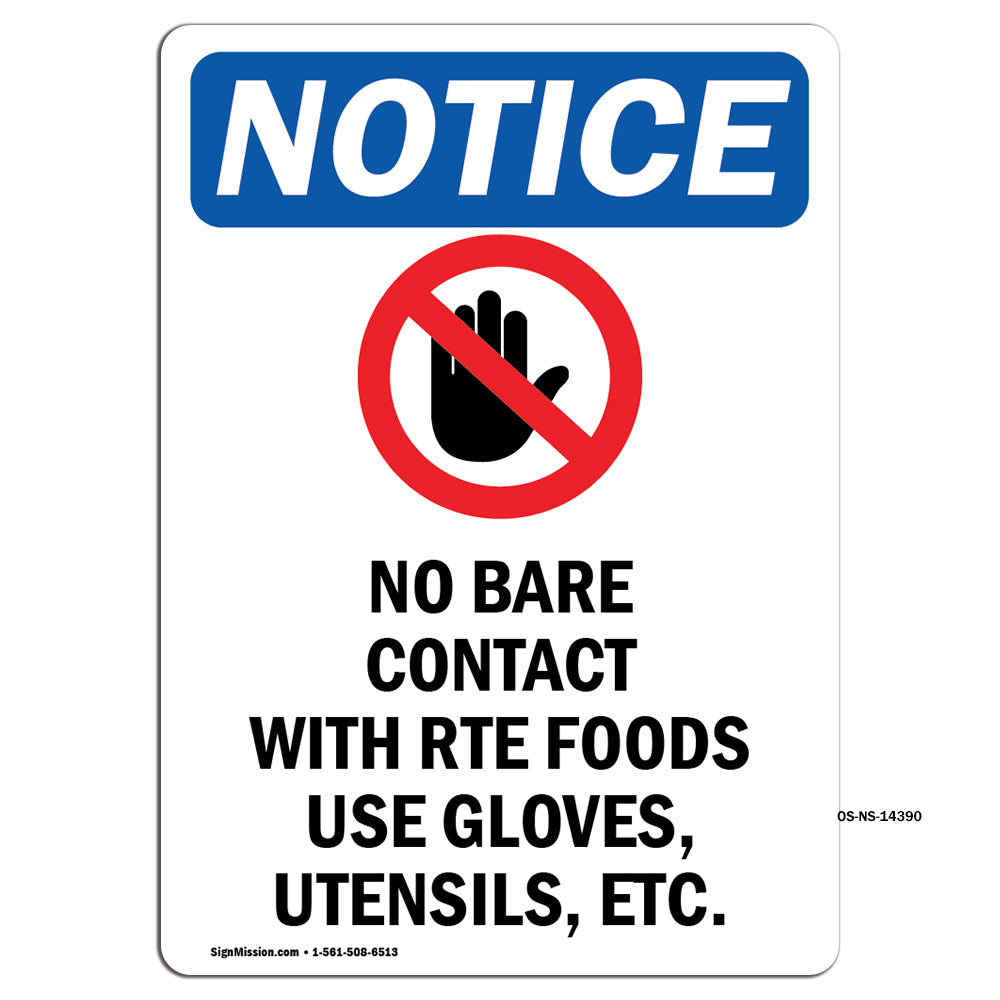 No Bare Contact With Rte Foods