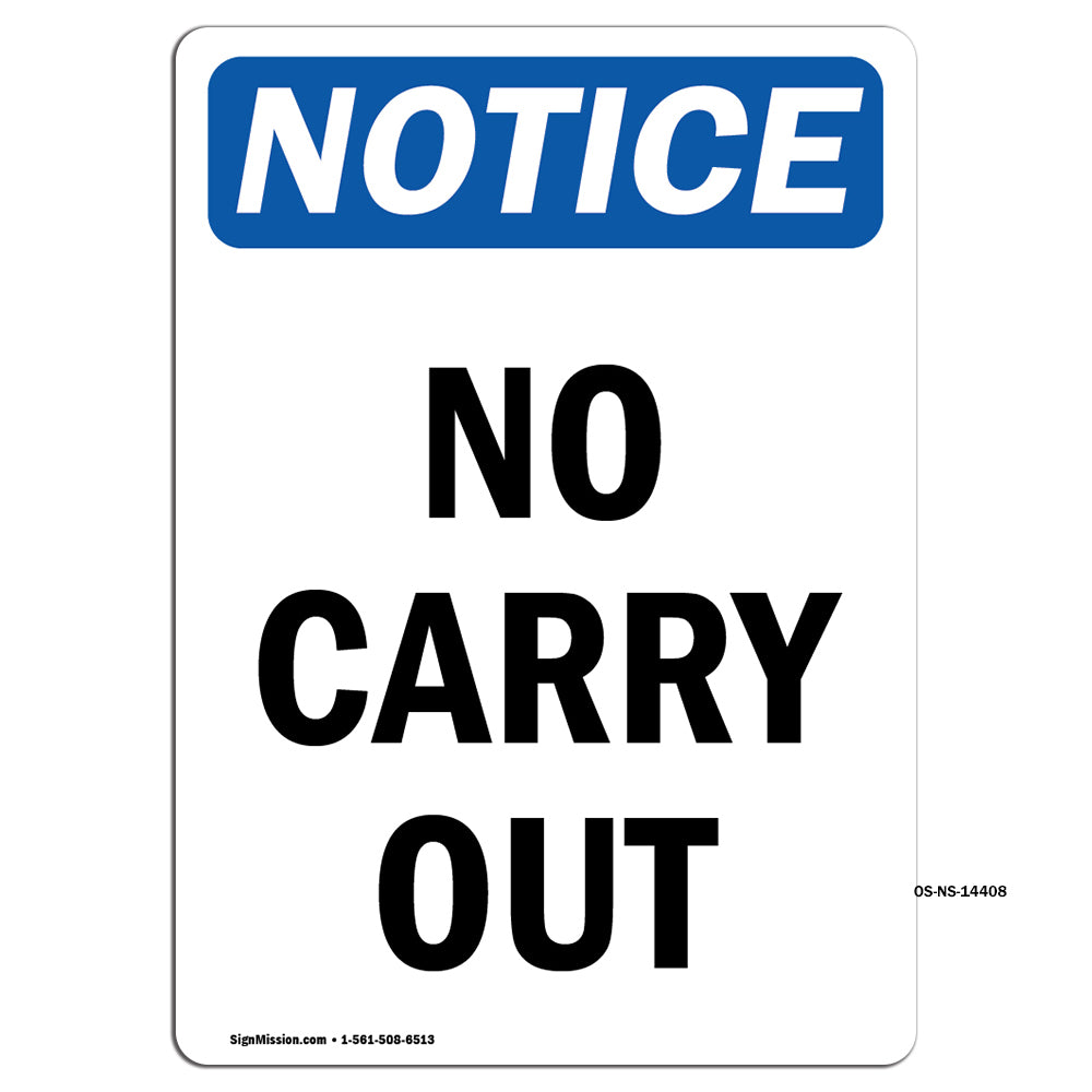 No Carry Out