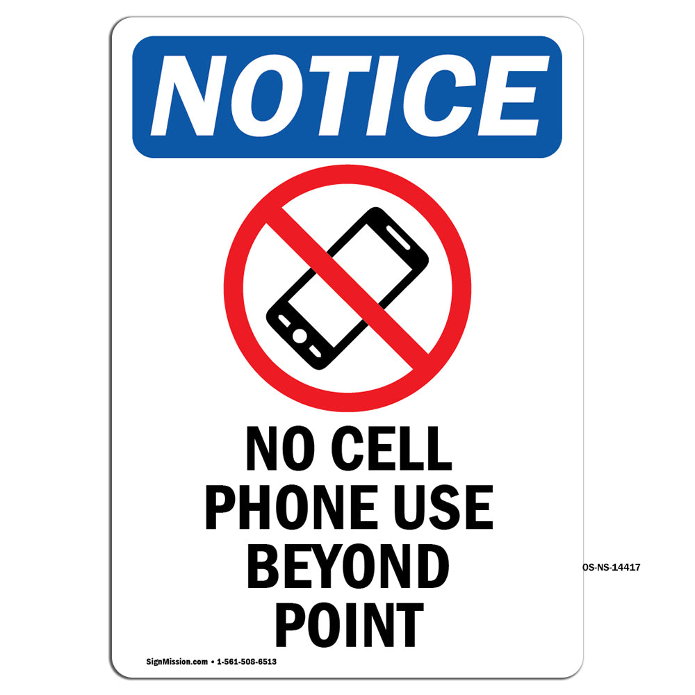 No Cell Phone Use Beyond This Point