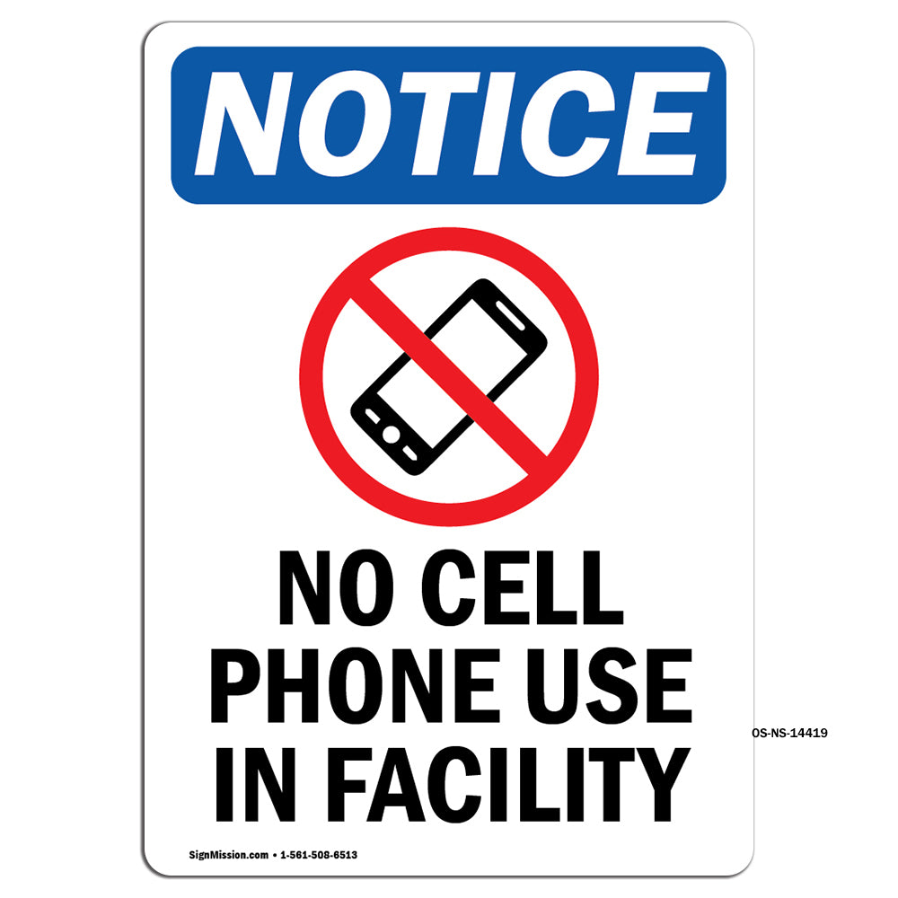 No Cell Phone Use In Facility