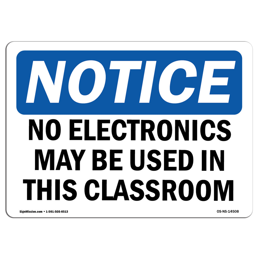 No Electronics May Be Used In