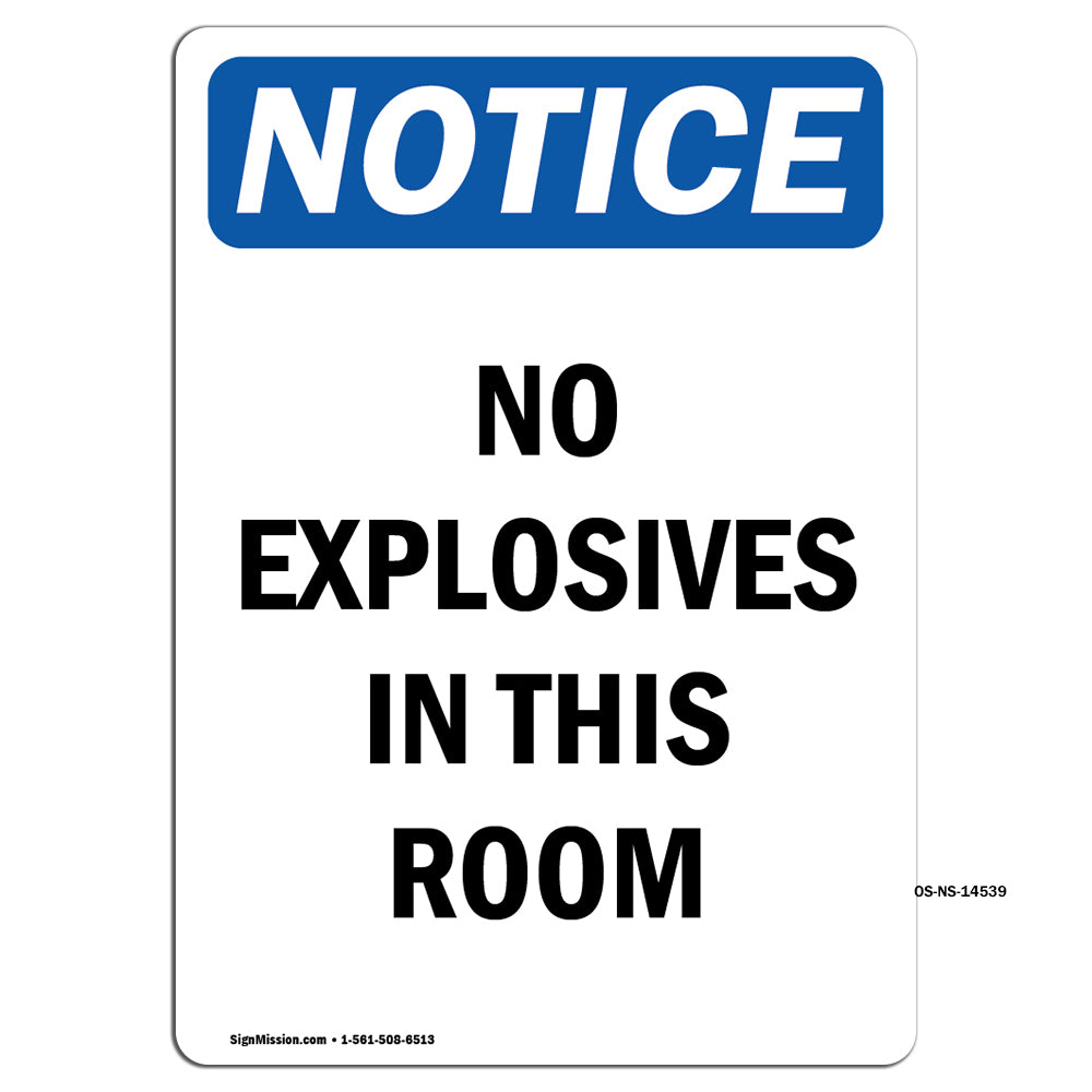 No Explosives In This Room
