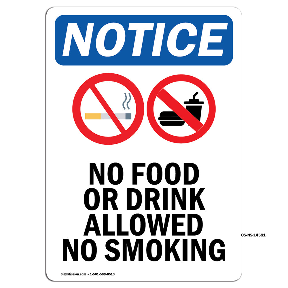 No Food Or Drink Allowed No Smoking