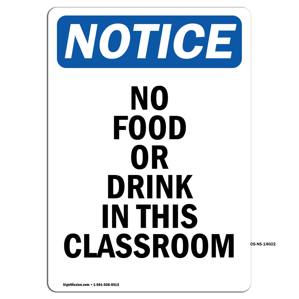 No Food Or Drink In This Classroom