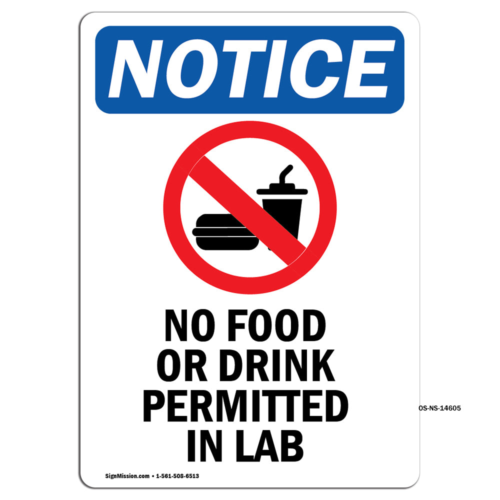 No Food Or Drink Permitted In Lab