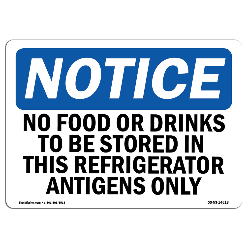 No Food Or Drinks To Be Stored In This Refrigerator