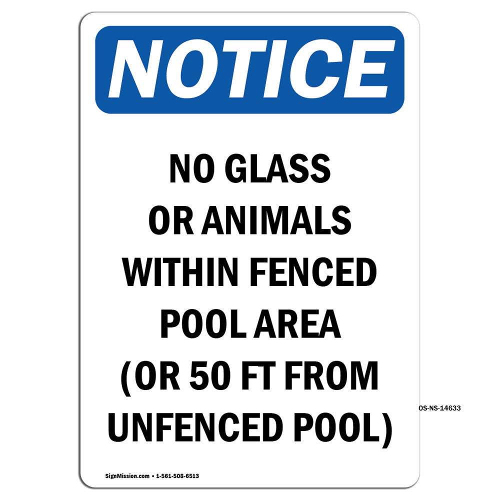 No Glass Or Animals Within Fenced Pool Area