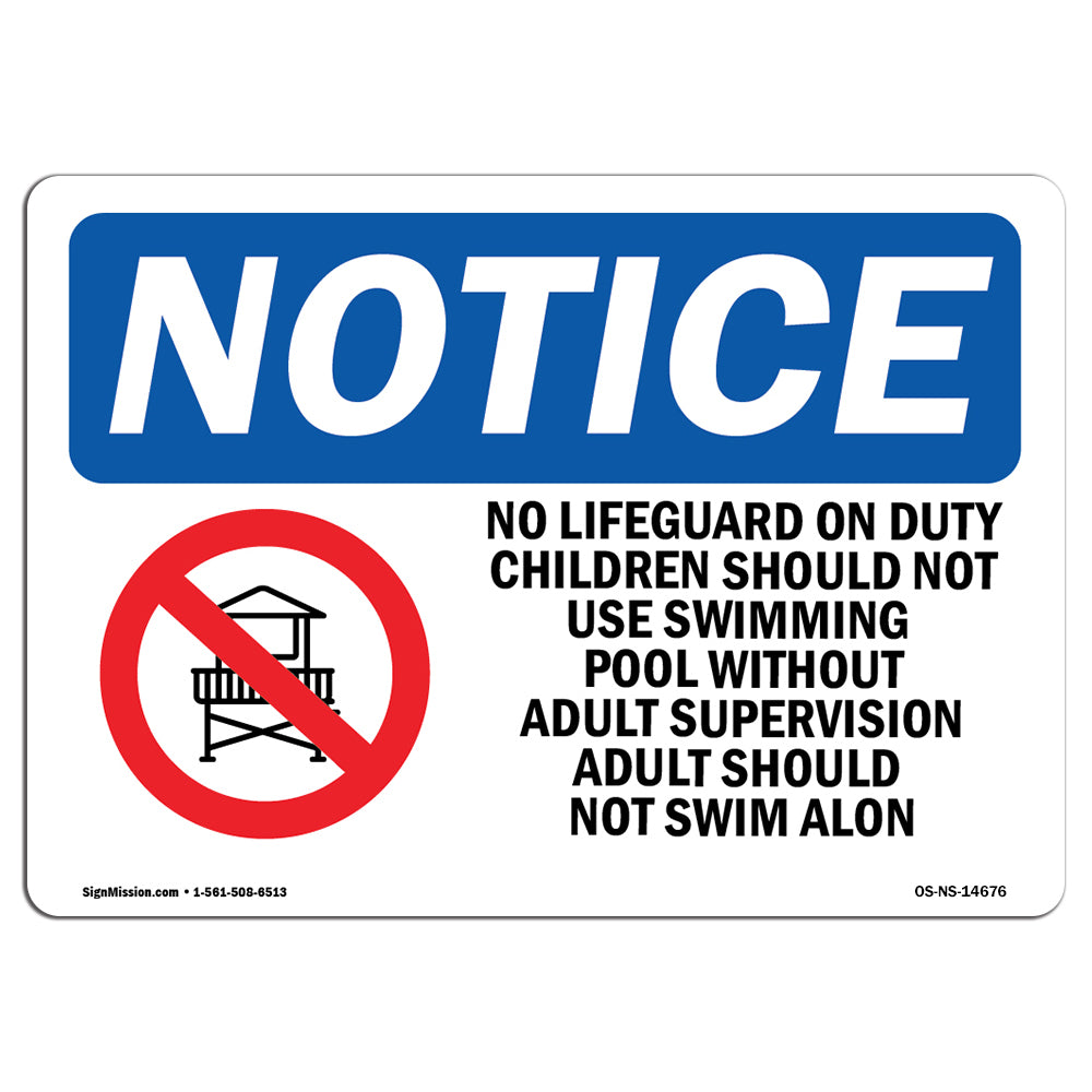 No Lifeguard On Duty Children