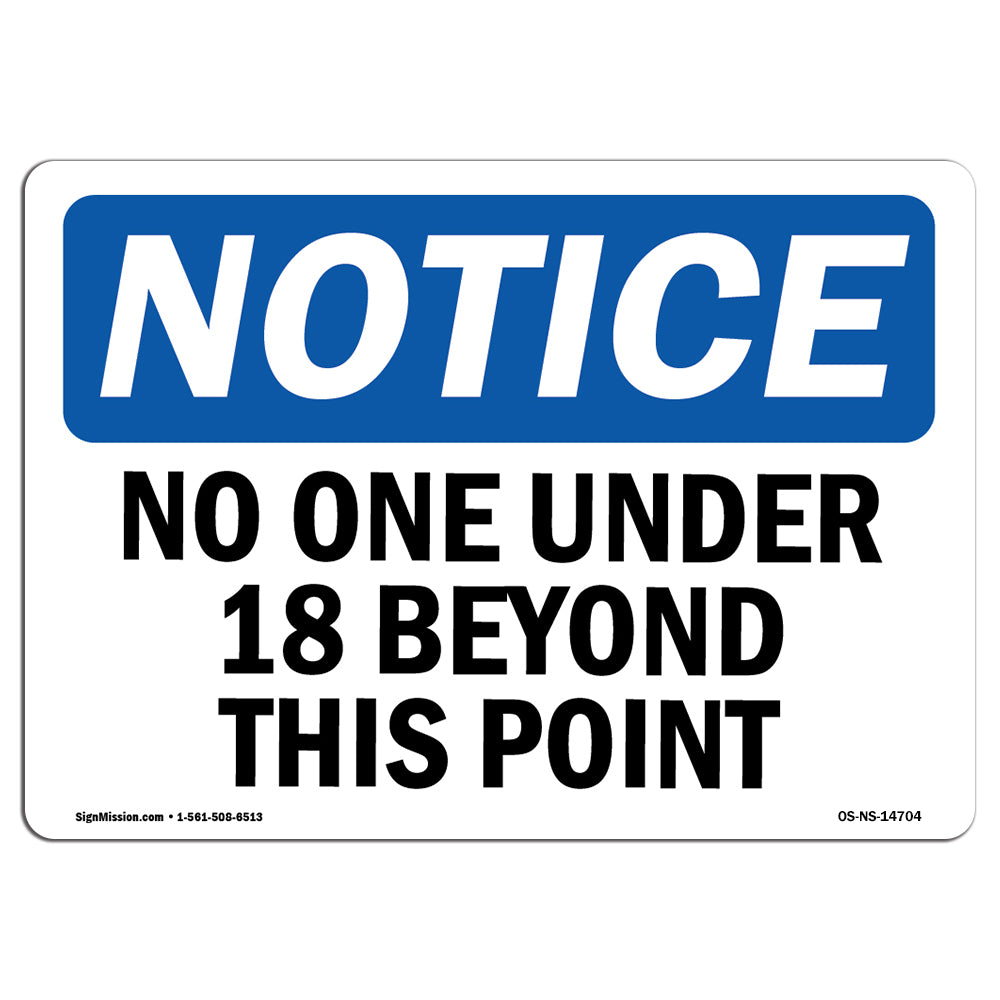 No One Under 18 Beyond This Point