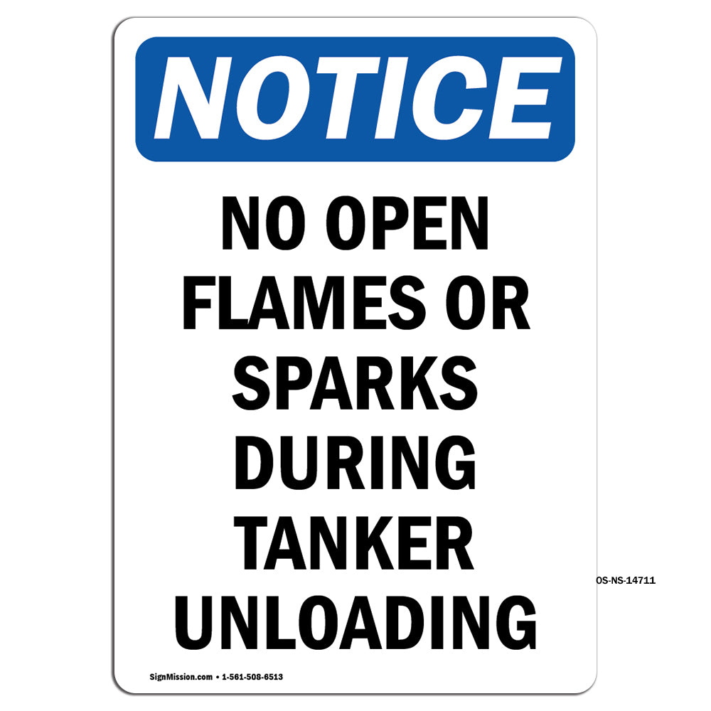 No Open Flames Or Sparks During