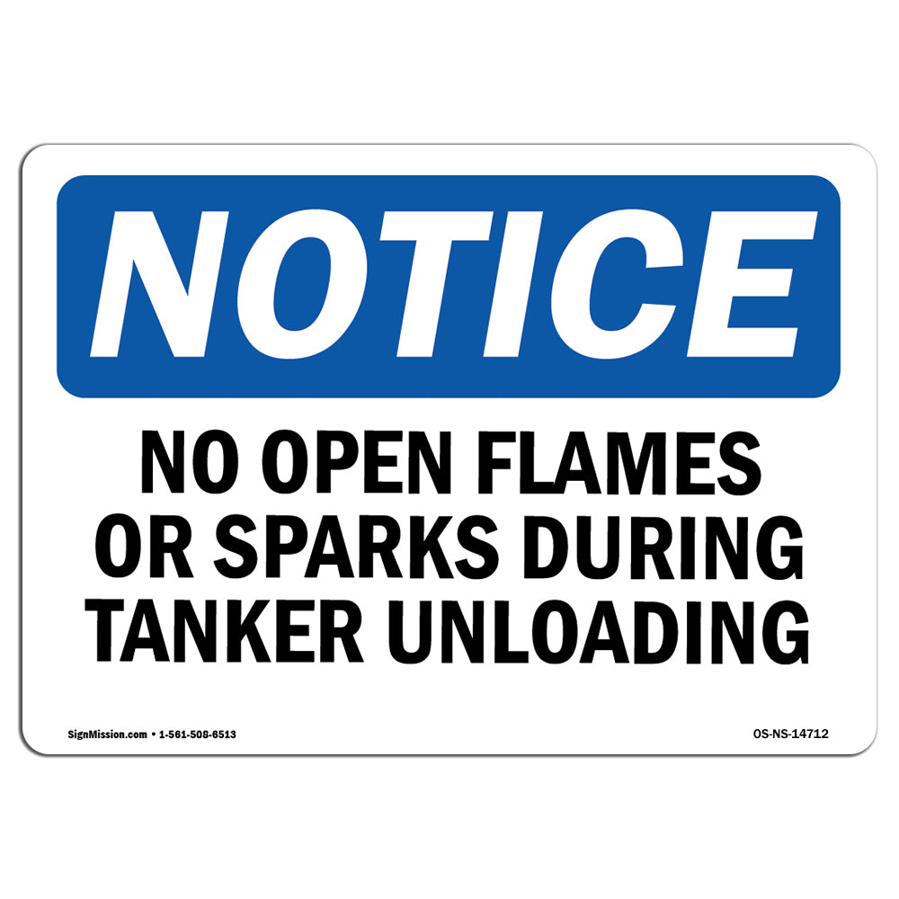 No Open Flames Or Sparks During