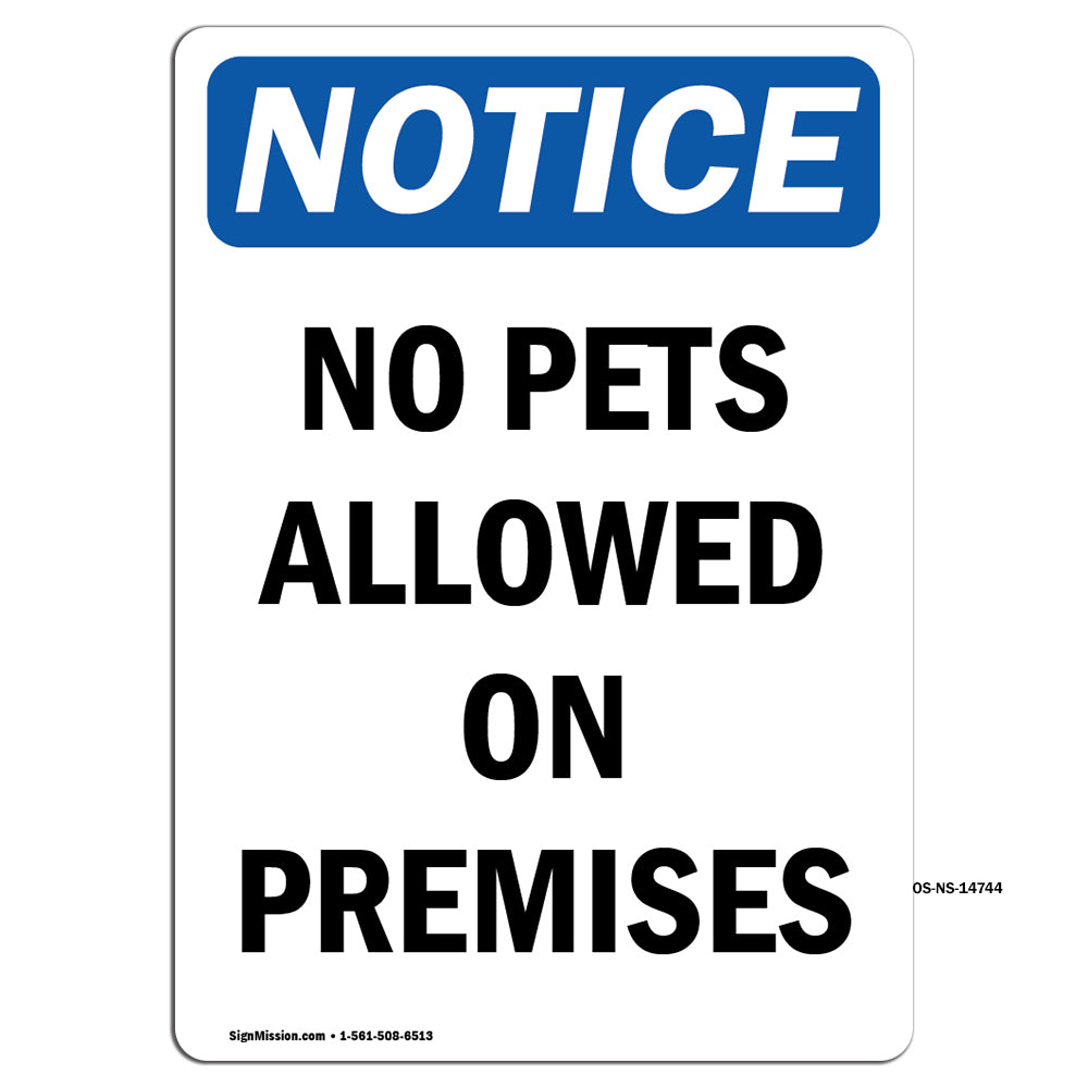 No Pets Allowed On Premises