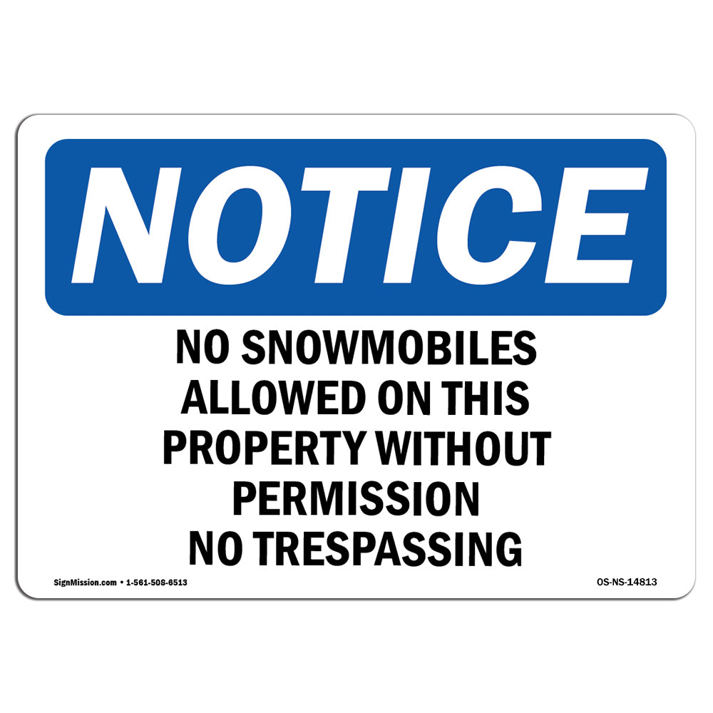 No Snowmobiles Allowed On This Property