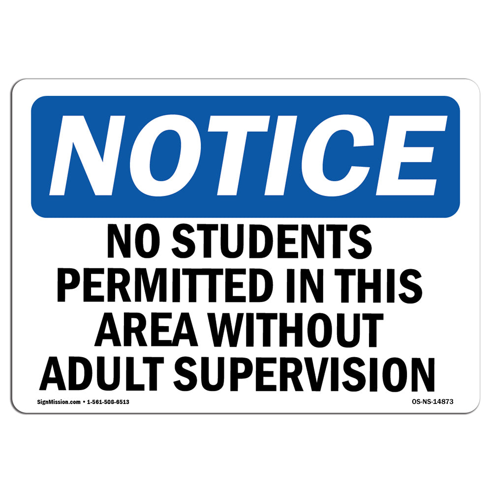 No Students Permitted In This Area Without