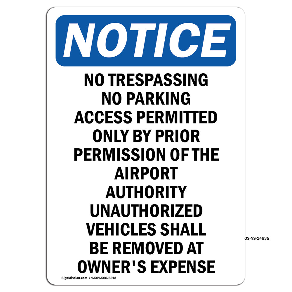 No Trespassing No Parking Access Permitted
