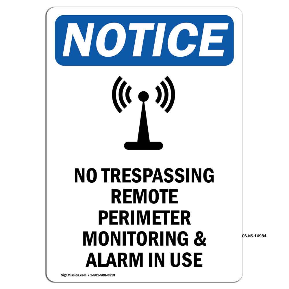No Trespassing Remote Perimeter