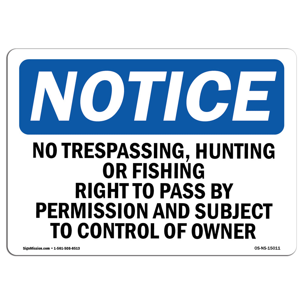 No Trespassing, Hunting Or Fishing Right