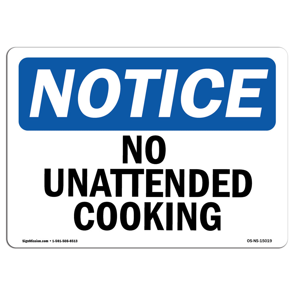 No Unattended Cooking