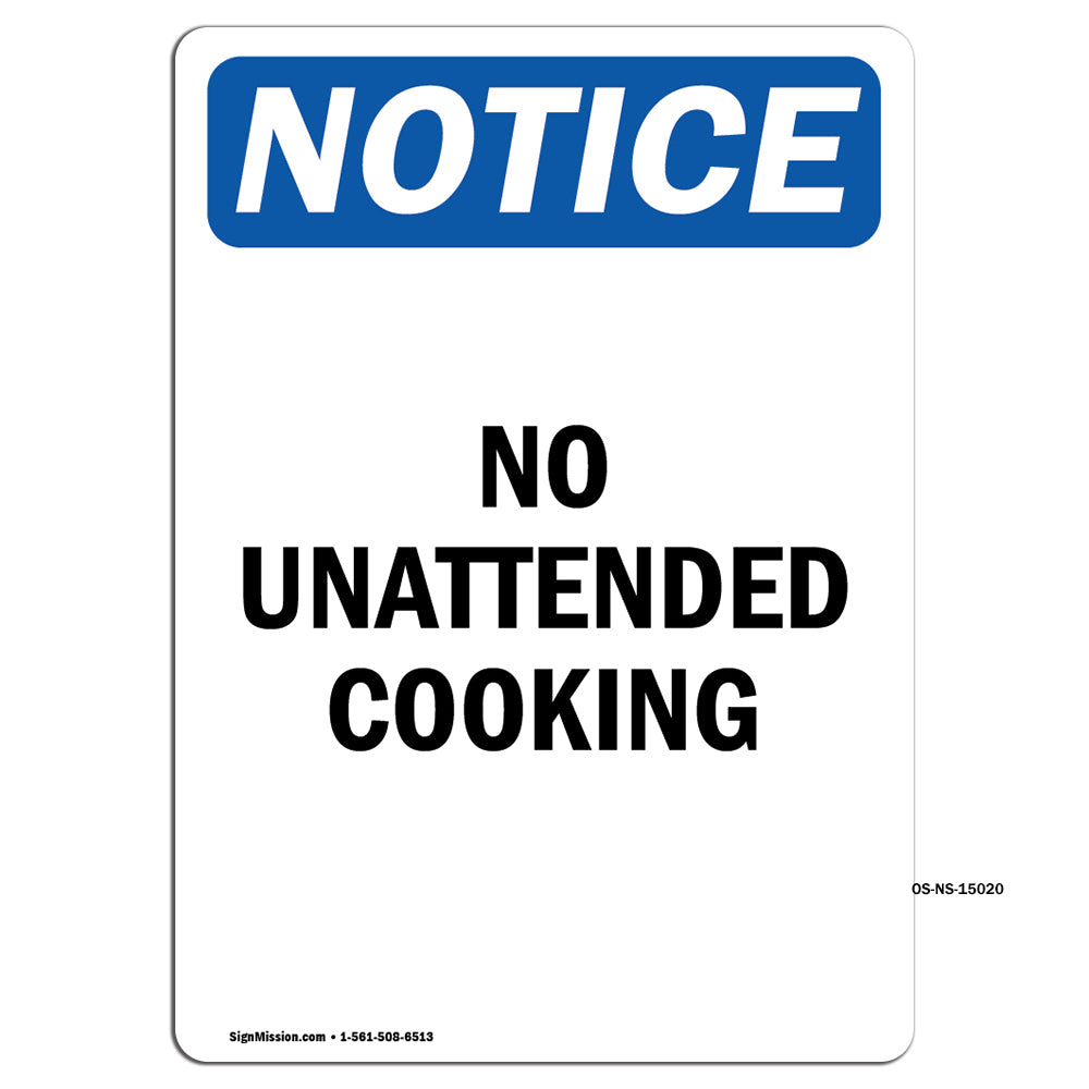 No Unattended Cooking