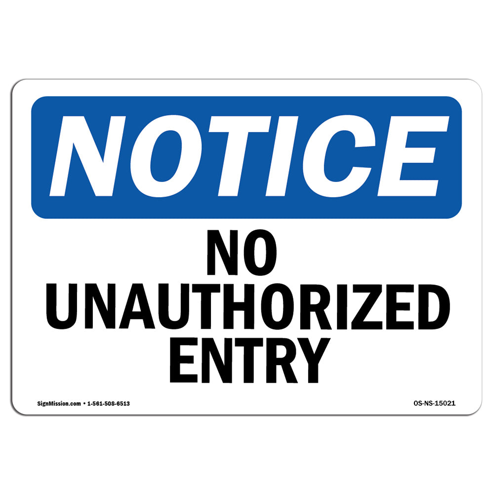 No Unauthorized Entry