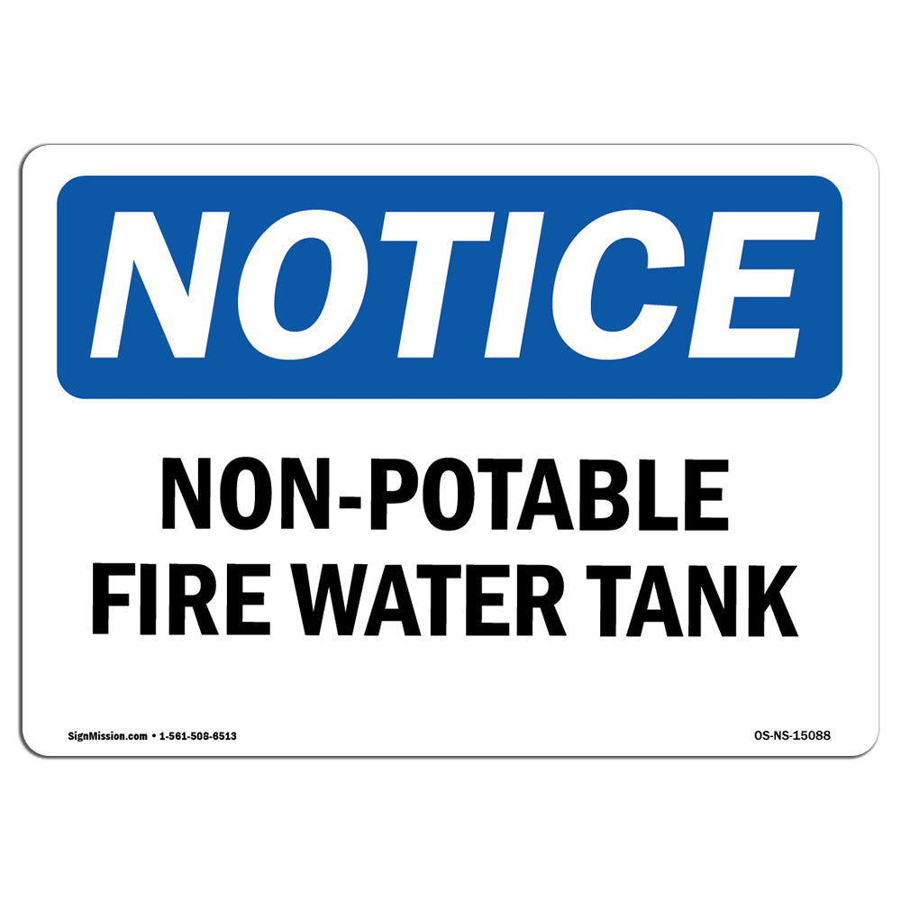 Non-Potable Fire Water Tank