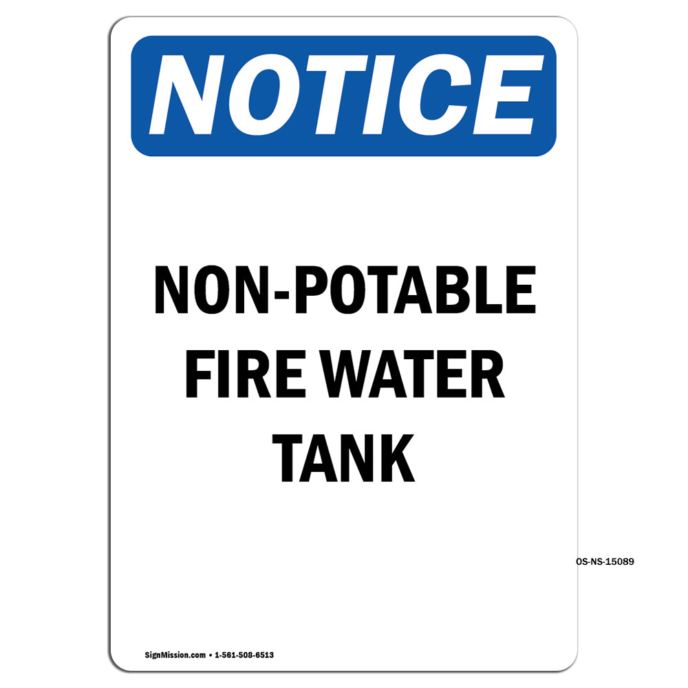 Non-Potable Fire Water Tank