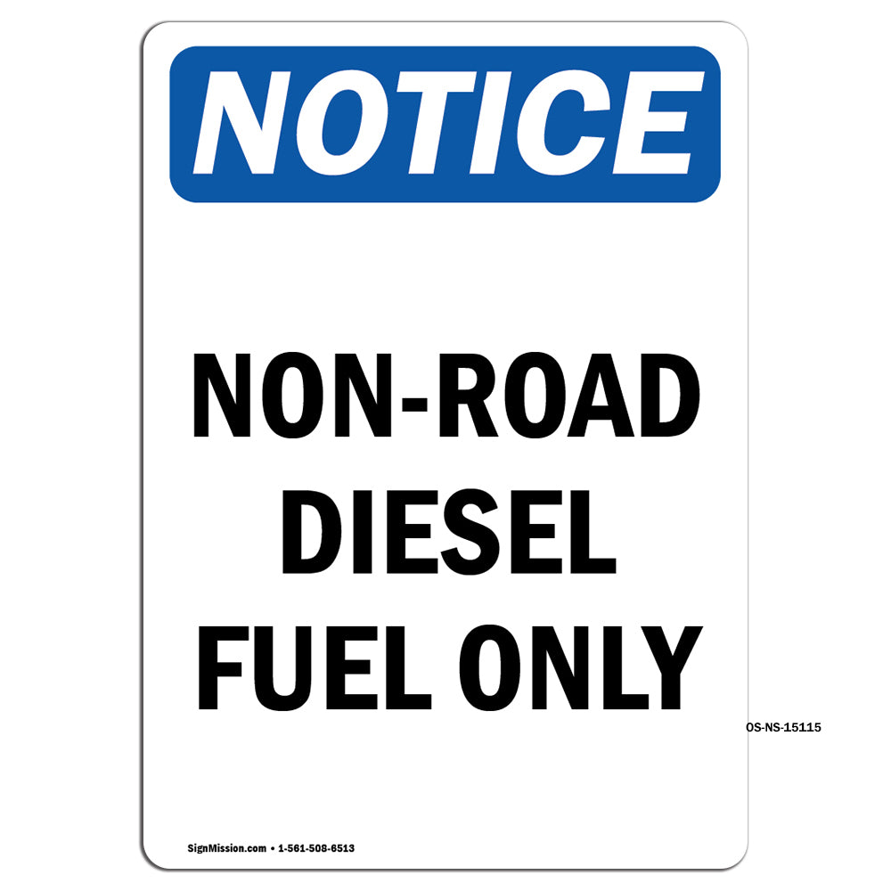 Non-Road Diesel Fuel Only