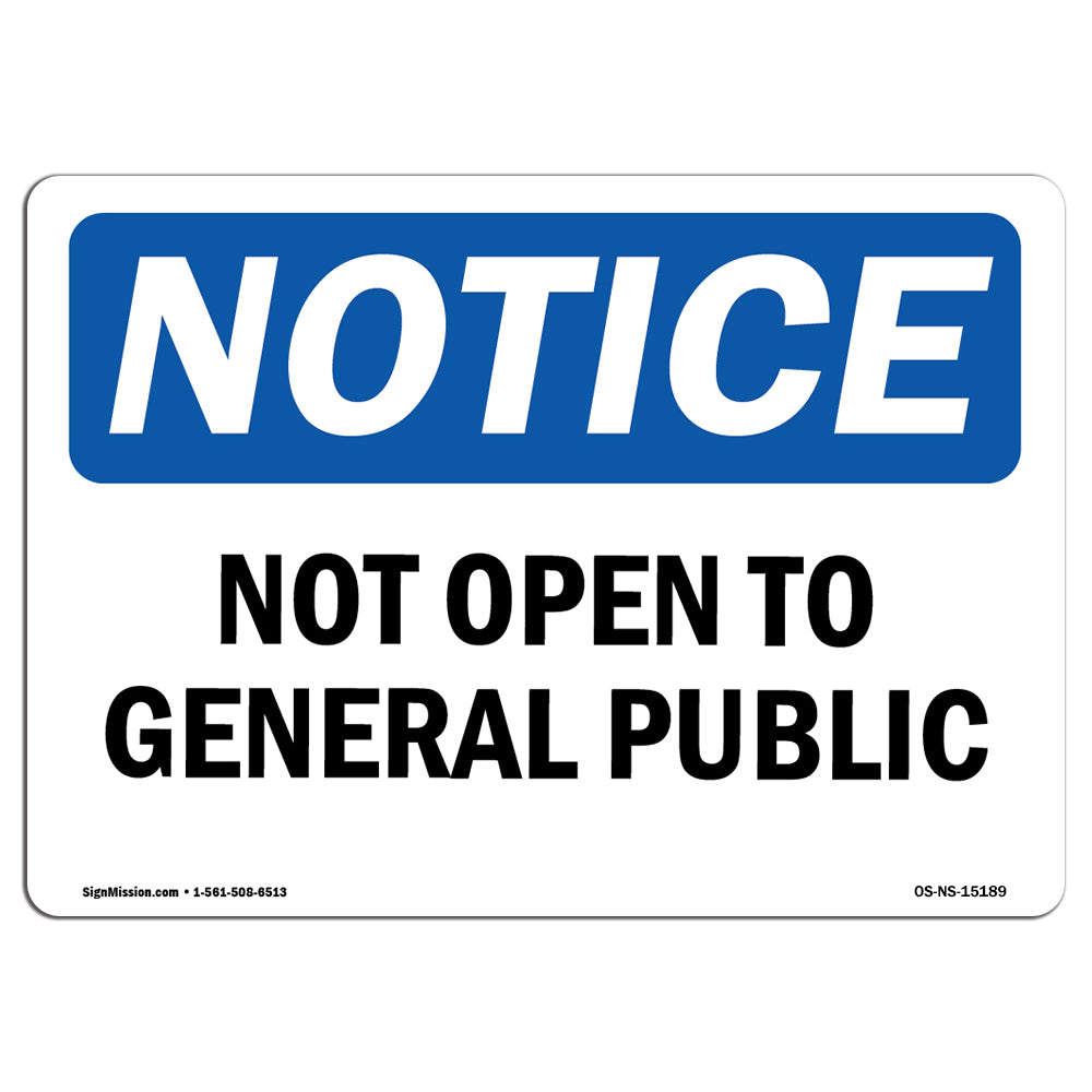 Not Open To General Public