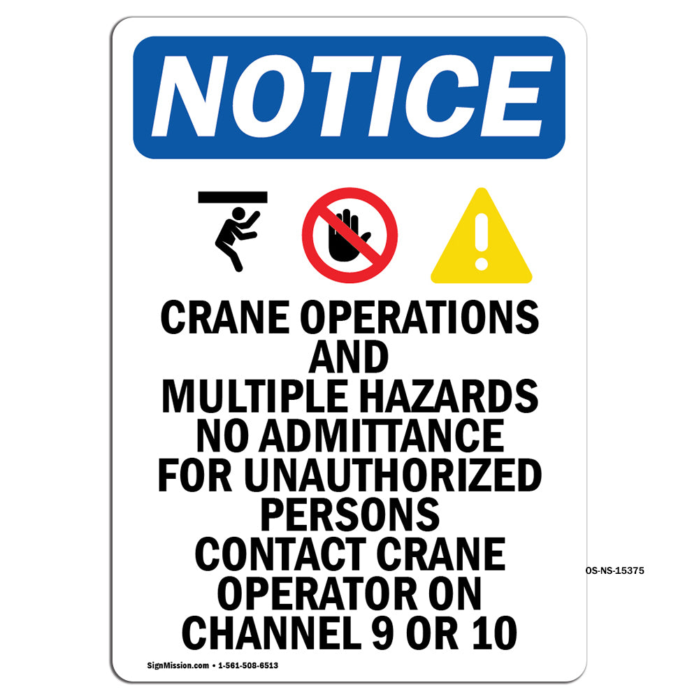 NOTICE Crane Operations And