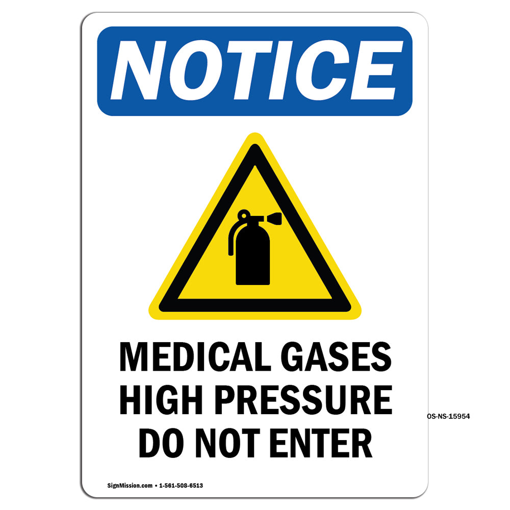 NOTICE Medical Gases High Pressure