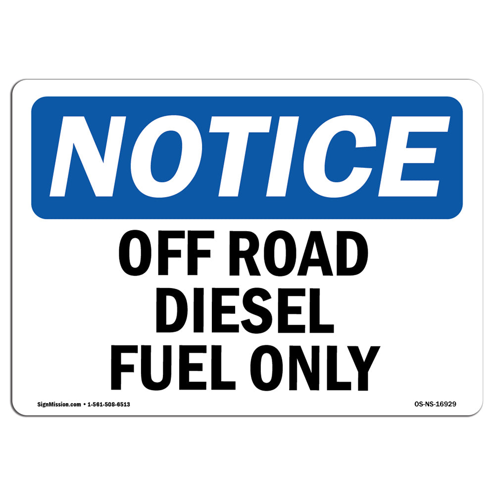 Off Road Diesel Fuel Only