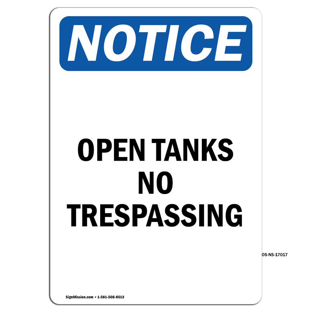 Open Tanks No Trespassing