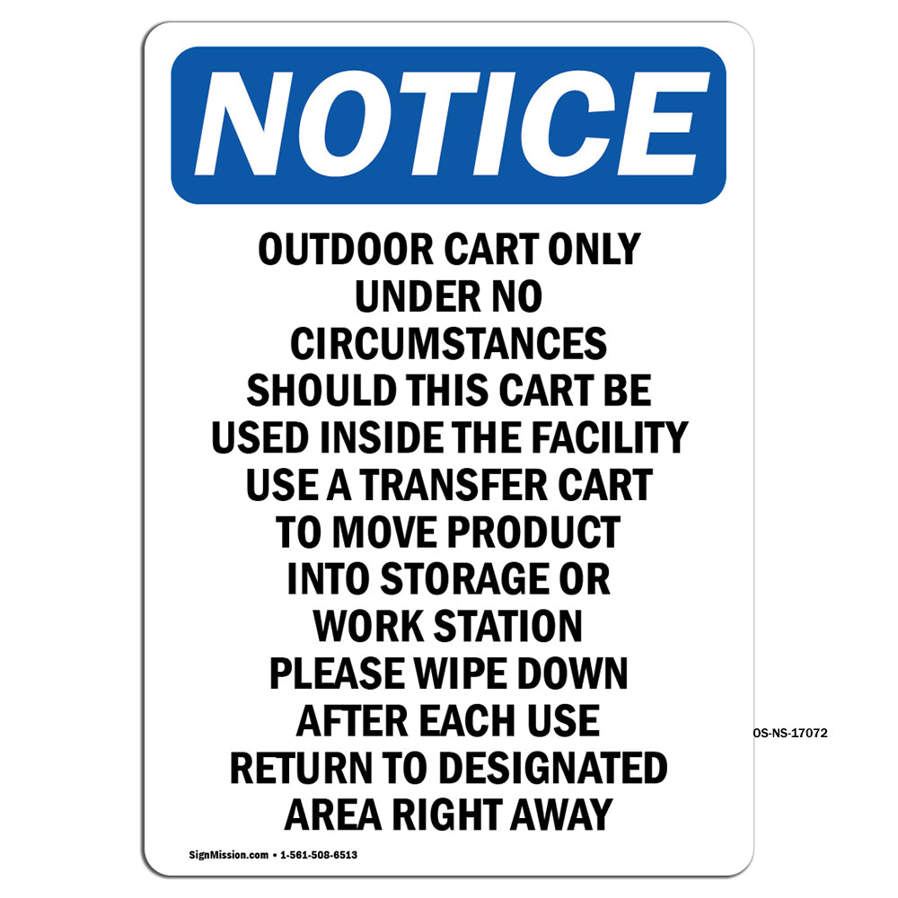 Outdoor Cart Only Under No Circumstances