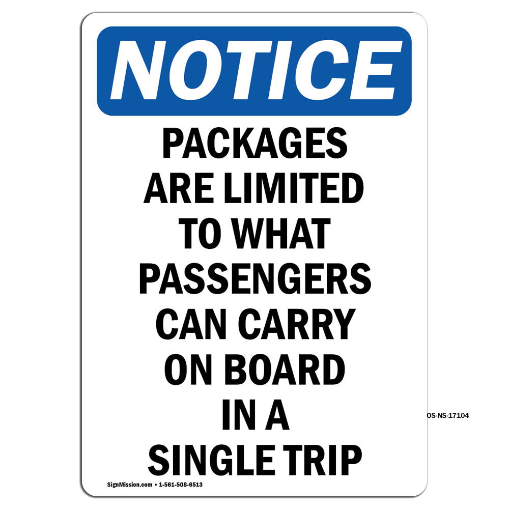Packages Are Limited To What Passengers
