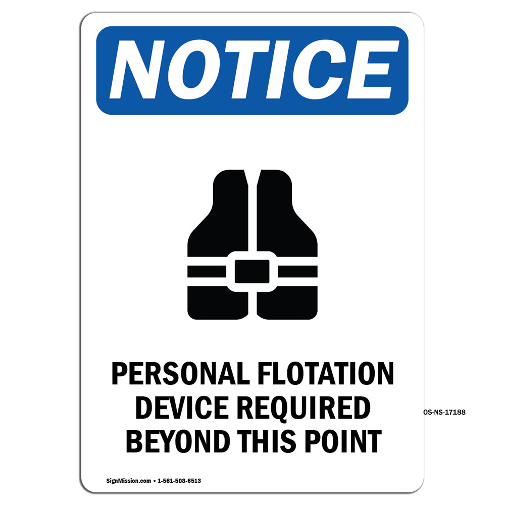 Personal Flotation Device Required
